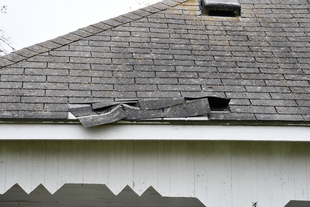 partial shingle damage affecting roof claim