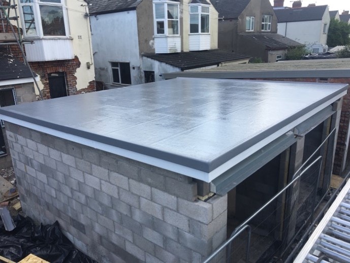 flat roof installation GRP