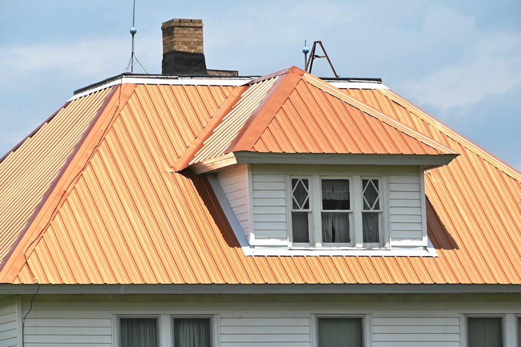 Copper Roof types of metal roofing 